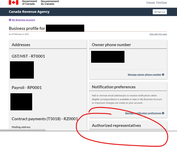 How To Authorize A Representative For Your CRA Accounts Horizon CPAs